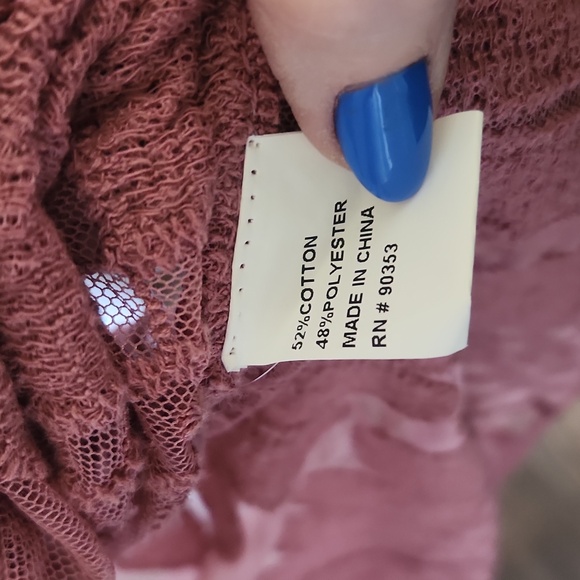 Rebellion Sheer Cardigan /Beach Cover Up Size Medium - Picture 8 of 11